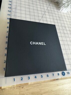 CHANEL Black Box with White Logo